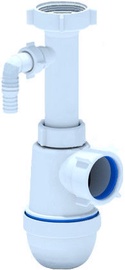 Ani Plast 1 1/2" Siphon with Washing Machine Outlet 40mm