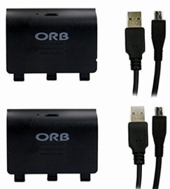 ORB Dual Controller Charge And Play Battery Pack Black
