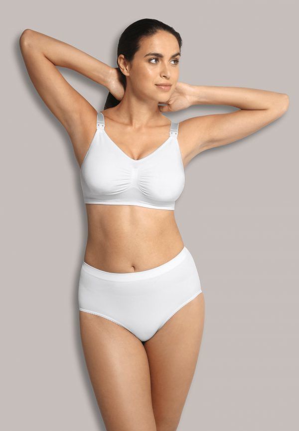 Carriwell Padded Maternity & Nursing Bra White L 