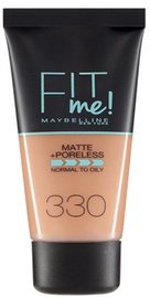 Tonālais krēms Maybelline Fit Me Matte+Poreless Toffee, 30 ml