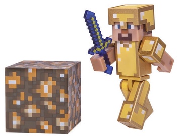 Žaislinė figūrėlė Jazwares Minecraft Steve in Golden Armor Series 3