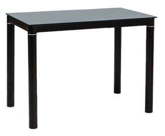 Pusdienu galds Modern Galant, melna, 100 cm x 60 cm x 75 cm