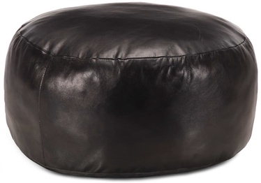 Пуф VLX Modern Leather, черный, 60 см x 60 см x 30 см