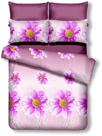 Gultas veļas komplekts DecoKing Emerald, rozā/violeta, 135x200/80x80 cm