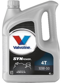 Машинное масло Valvoline 10W - 50, синтетический, для мототехники, 4 л