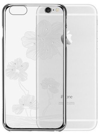X-Fitted Lotus Swarovski Crystals Back Case For Apple iPhone 6/6s Silver