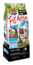 Sausas ėdalas katėms Fit Active Sensitive, su vištiena ir žuvimi, 1.5 kg