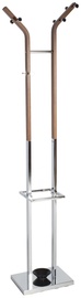 Home4you Clothes Hanger Cedar Walnut/Chrome