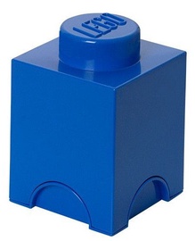 Mantu kaste LEGO® Storage Brick 1, 1.2 l, zila, 12.5 x 12.5 x 18 cm