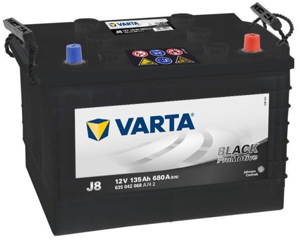 Аккумулятор Varta ProMotive Black HD J8, 12 В, 135 Ач, 680 а