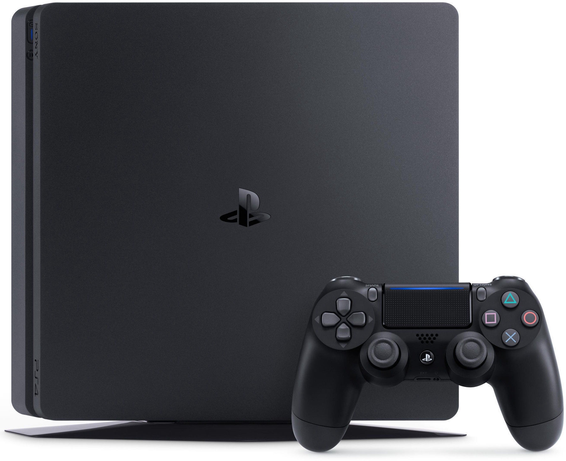 Игровой компьютер Sony PlayStation 4 Slim, Ethernet LAN (RJ-45) / 3.5 mm  (AUX) / Wi-Fi / Wi-Fi Direct / Audio Out / Bluetooth 2.1, 500 GB -  Ksenukai.lv