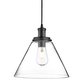 Retro stiliaus pakabinamas šviestuvas Searchlight Pyramid 3228BK, 1 x 10W E27