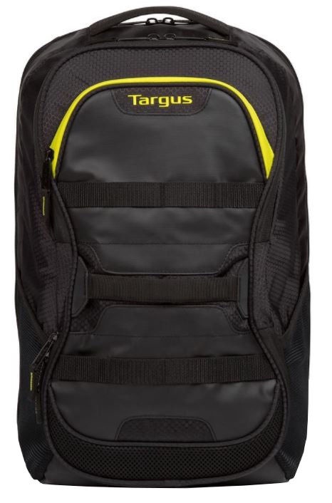 Portatīvā datora mugursoma Targus Laptop Backpack, melna/dzeltena, 15.6"