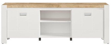 TV-laud Black Red White Dreviso White, 1600x415x585 mm