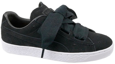 Puma Suede Heart Kids Shoes 365135-02 Black 37.5