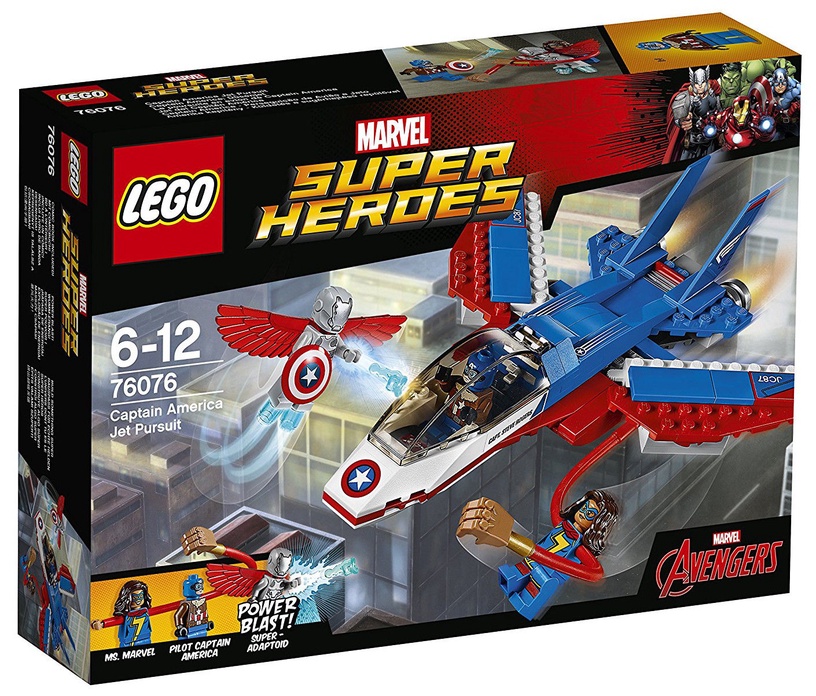 Konstruktor LEGO® Super Heroes Captain America Jet Pursuit 76076 76076