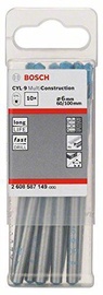 Bosch 2608587149 CYL-9 Multi Purpose Drill Bit Set 6mm 10pcs