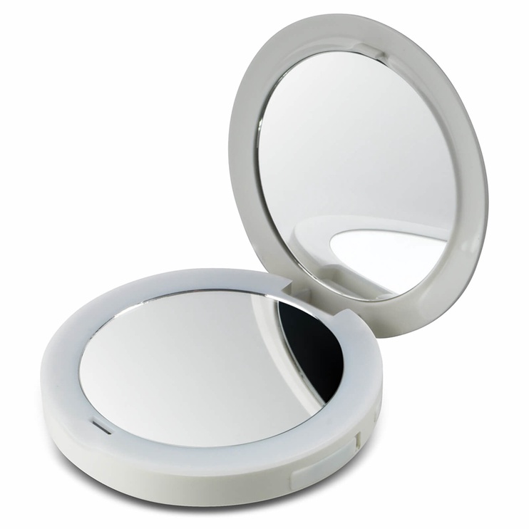 Kosmetinis veidrodis Homedics Pretty & Powerful MIR-150CG, su apšvietimu, kabinamas, 12 cm x 9 cm