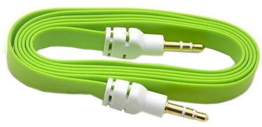 Mocco Flat Premium 3.5mm To 3.5mm AUX Cable 90cm Green