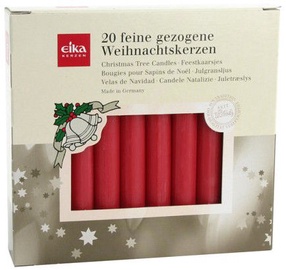 Eika Christmas Tree Candles Red 20pcs