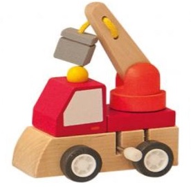 Woody Clockwork Construction Machine Red 91000