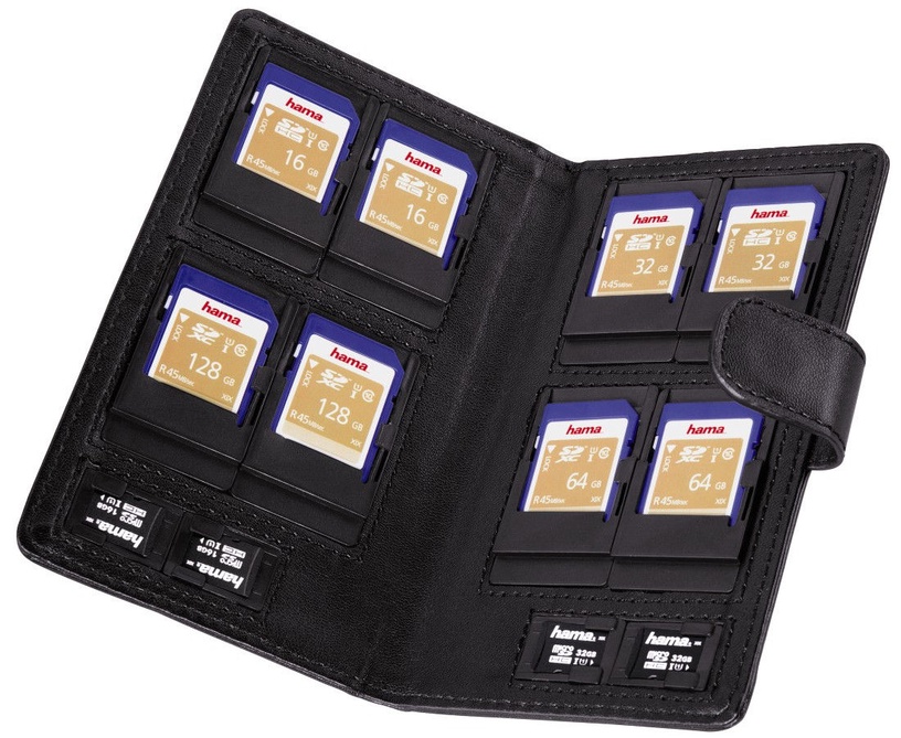 Aksesuaras Hama Vegas Memory Card Case Medium Black, juoda