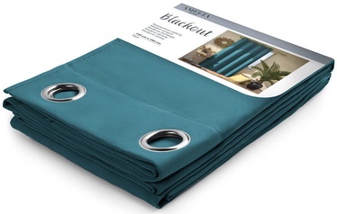 Ночные шторы AmeliaHome Blackout, бирюзовый, 140 см x 245 см