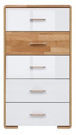 Black Red White Bari Chest Of Drawers 40x58.5x106cm White