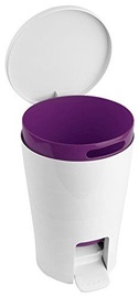 Tatay Bathroom Pedal Bin 5l Diabolo Purple