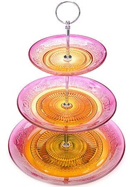 Mayer&Boch Etagere 3 Tier D25.4x20.3x17.8cm Pink Orange