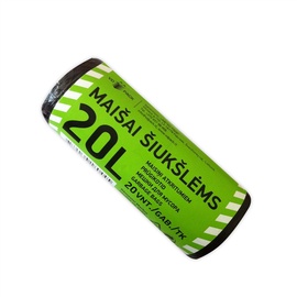 Šiukšlių maišai, 20 l, 20 vnt.