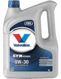 Машинное масло Valvoline 0W - 30, синтетический, для легкового автомобиля, 4 л