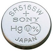 Sony Watch Battery SR516SWN-PB 10x