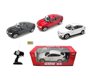Žaislinė mašina BMW X6, geltona, balta, juoda