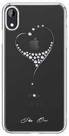 Kingxbar Wish Series Back Case With Swarovski For Apple iPhone XR Silver