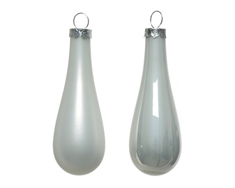 Jõulupuu ehe Decoris 011040, valge, 12 tk
