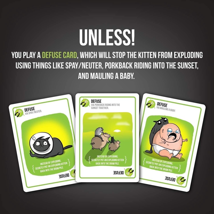 Lauamäng Exploding Kittens, EN
