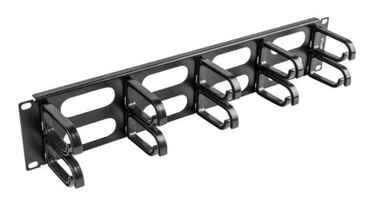 Lanberg 19'' Cable Management 2U Black