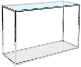 Konsolinis staliukas Signal Meble Hilton C Silver, 1200x400x780 mm