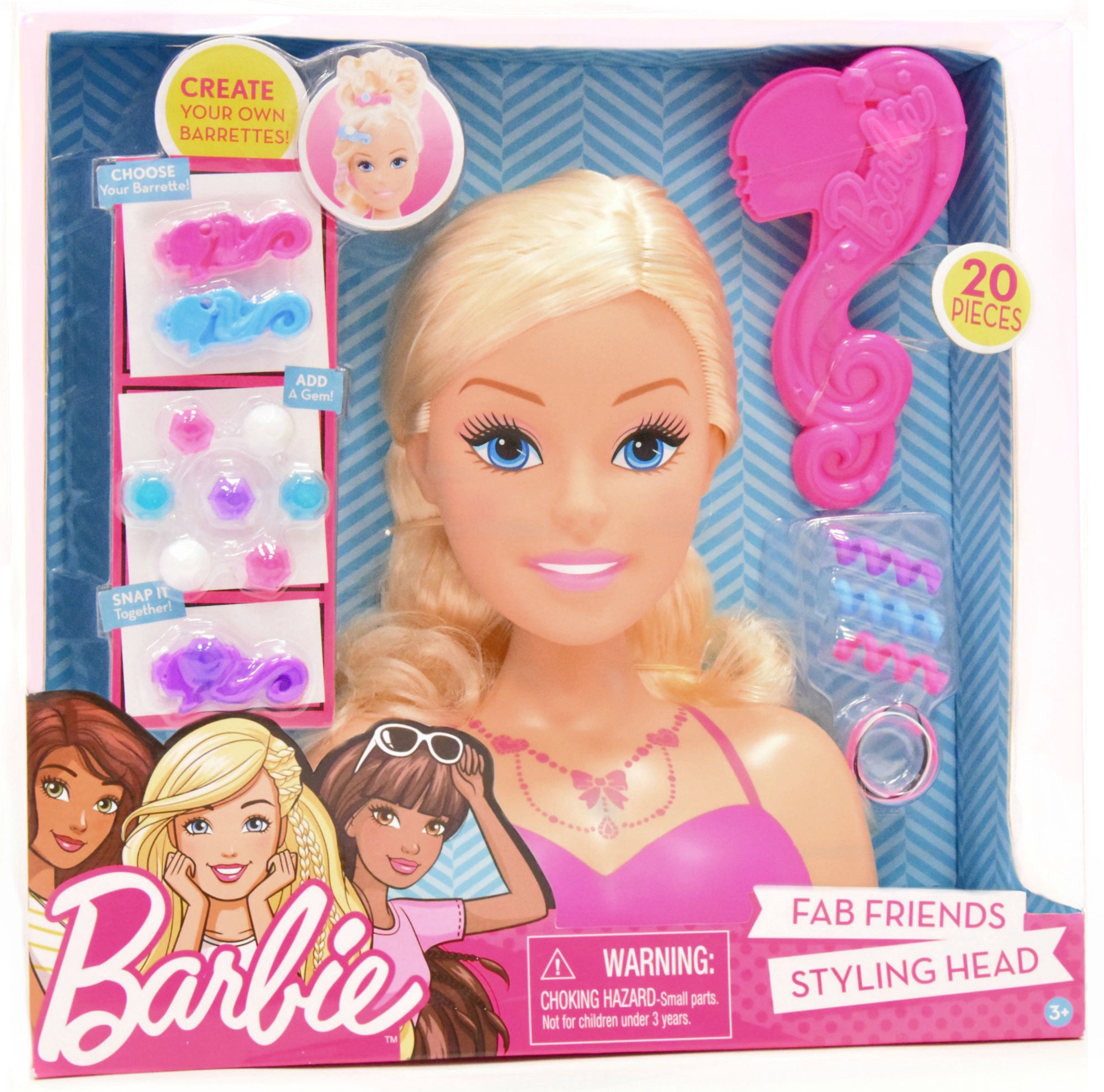 barbie glam party styling head