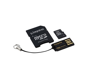 Atminties kortelė Kingston microSDHC 8GB CL4 Kit + adapteriai