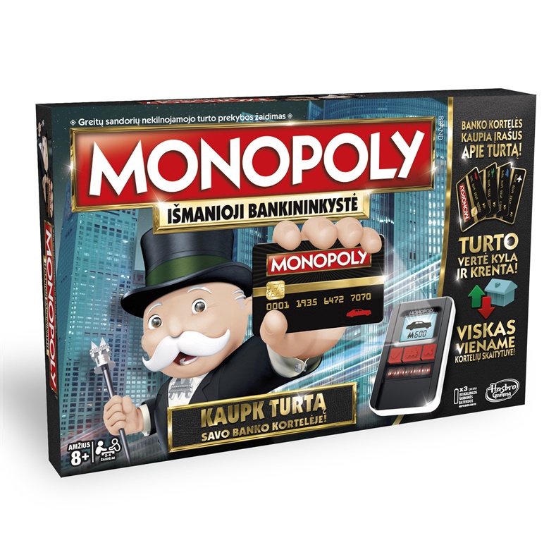 Money rubber Be excited Revenue Stalo žaidimas Hasbro Monopoly Ultimate Banking B6677, LT - Senukai.lt