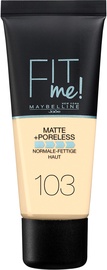 Крем пудра Maybelline Fit Me! Matte + Poreless 103 Pure Ivory, 30 мл