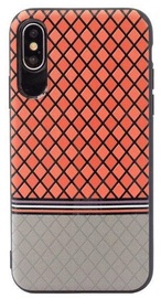Mocco Trendy Grid And Stripes Pattern 2 Back Case For Samsung Galaxy S8 Plus Red
