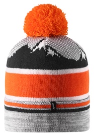 Cepure Lassie Beanie, balta/melna/oranža/pelēka, 46-48 cm