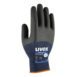 Рабочие перчатки перчатки Uvex, полиамид, синий/серый, 10