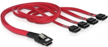 Delock Cable mini SAS SFF-8087 to SATA x4 7pin 0.5m