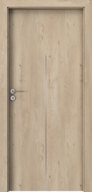 Полотно межкомнатной двери Porta H1 Porta line H1, правосторонняя, дубовый, 203 x 84.4 x 4 см
