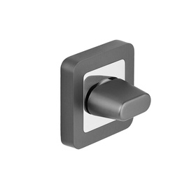 Durvju aizgriežamais Metal-Bud Trend Bathroom Lock 5mm Grey/Chrome