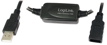 Juhe LogiLink Repeater Cable USB to USB Black 20m